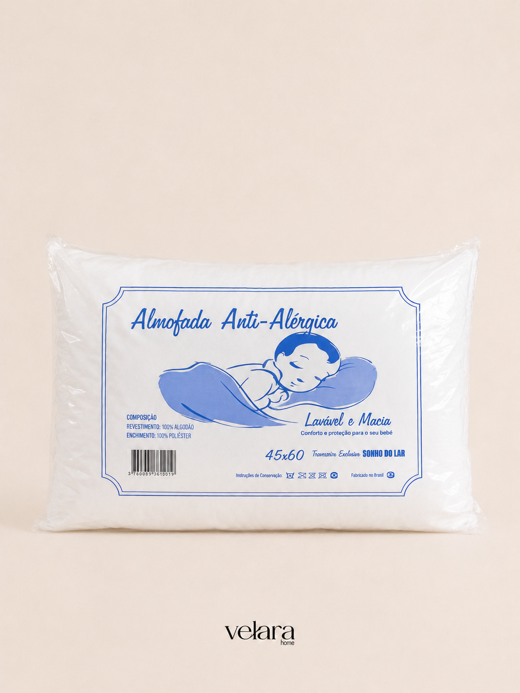 Almofada Branca Antialérgica